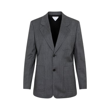 Bottega Veneta Women Bottega Veneta Wool Chevron Jacket