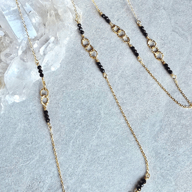 James + Jezebelle | Maisie Necklace | Black Spinel