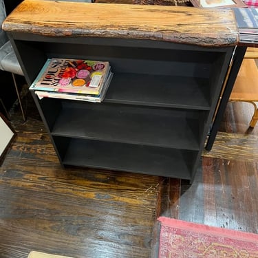 Live edge reclaimed wood bookcase, 32.5” x 9.5” x 36.5” 