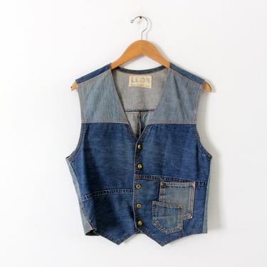 vintage custom denim vest 