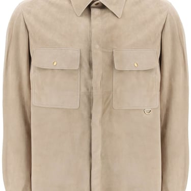 Agnona suede overshirt