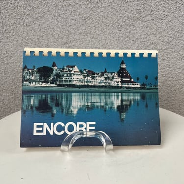 Vintage 1980s paperback cookbook Encore favorite recipes by Coronado Hospital Auxiliary 