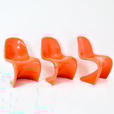 Panton chairs by Verner Panton for Herman Miller / Felhbaum, 1970s 