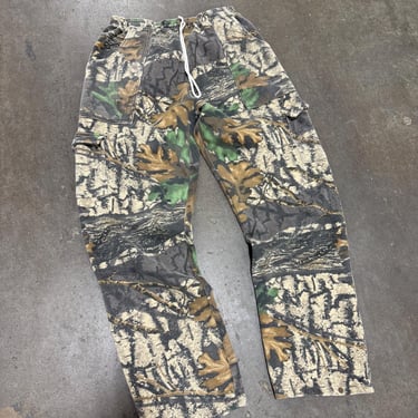 XL 90s Real Tree cargo Sweatpants Cotton Pants Baggy Trendy Streetwear Jerzees brand 