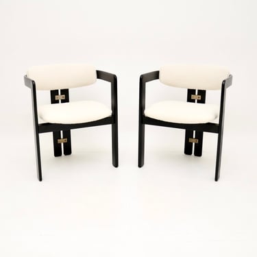 Pair of Vintage Italian Pamplona Chairs by Augusto Savini for Pozzi