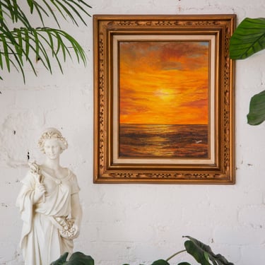 Warm Sunset, Painting Framed