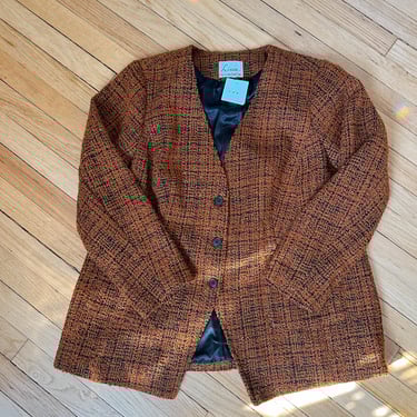 Vintage Camel Tweed Blazer | Size XL 