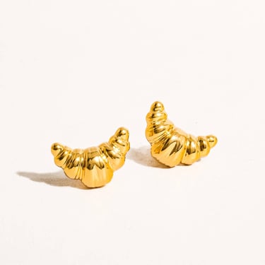 Gaëlle Croissant Stud Earrings