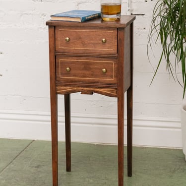 2 Drawer Antique End Table