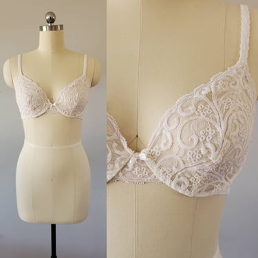 1980s Bali Satin and Lace Bra 80s Lingerie 80's Women's, Hey Sailor Nice  Vintage