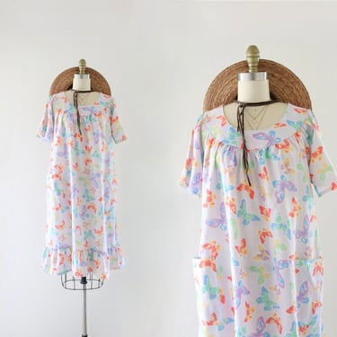 butterfly sack dress - l 