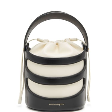 Alexander Mcqueen Women The Rise Leather Bucket Bag