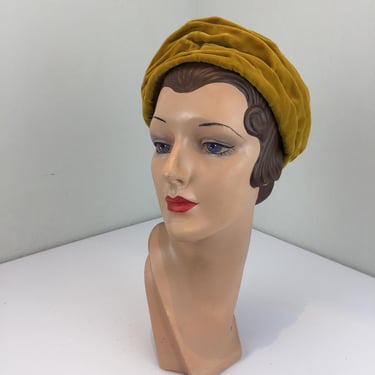 vintage 1960s neiman marcus floral pleated turban hat 60  display picture 1