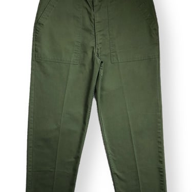 Vintage 70s/80s OG-507 Olive Green Poly/Cotton Military Utility Pants Size W34 L29 