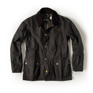 BARBOUR ASHBY OLIVE WAXED JACKET