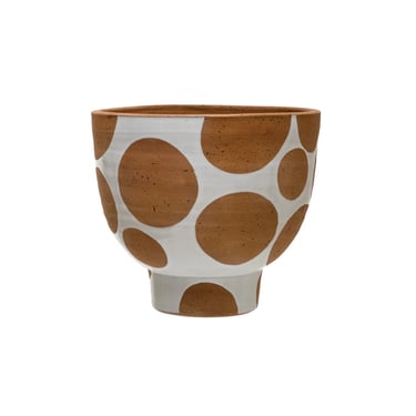 CCO * Terracotta Pot - With Dots (curbside & in-store pick up only)