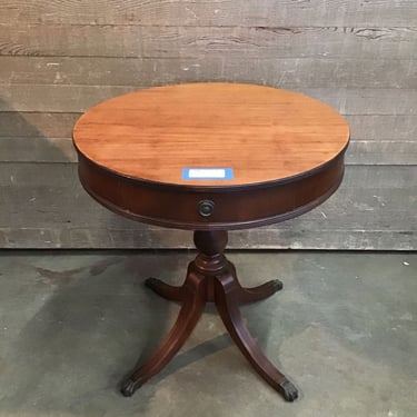 Vintage Mahogany Drum Table (Tacoma)