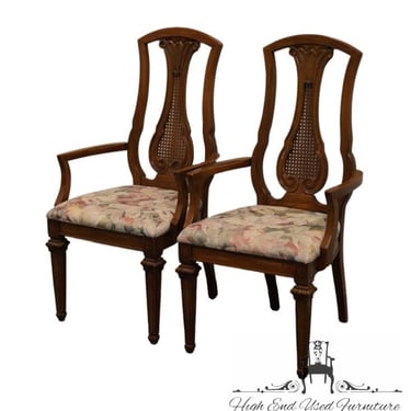 Set of 2 THOMASVILLE Bardini Collection Italian Neoclassical Tuscan Style Dining Arm Chairs 40821-822 