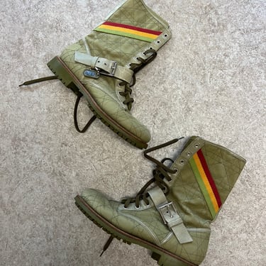 Dior Rasta Combat Boots