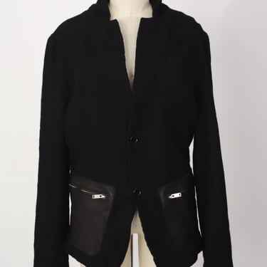 2013 Undercover Wool & Leather Moto Jacket