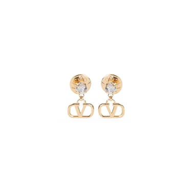 Valentino Garavani Vlogo Signature Strass Pendant Earrings Women