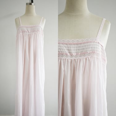 1980s/90s Long Pink Night Gown 