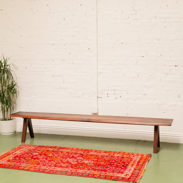 Long Acacia Bench Organic Seating