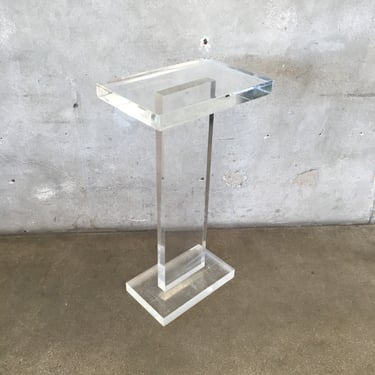Mid Century Modern Acrylic Lamp Pedestal