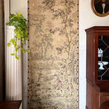 Large Mounted French Tapestries 