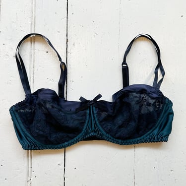 Y2K English Silk Balconette Bra 