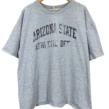 Vintage 90's University of Arizona Athletic Dept Gray Cotton Rayon T-Shirt 2XL