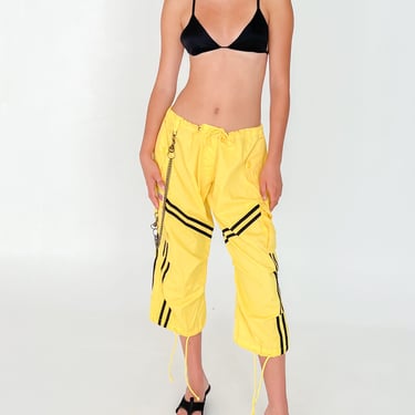 Yellow Cropped Cargo Pants (S-M)