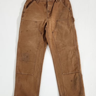 32x32 Painted Carhartt Brown Khaki Pants