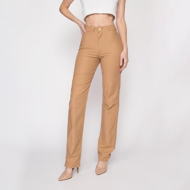 XS 70s Tan High Waisted Pants 24.5