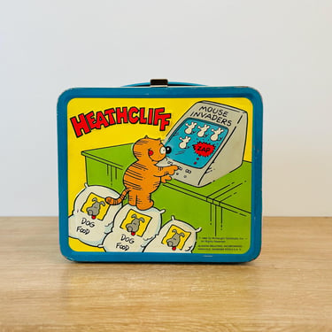 Vintage 1982 Heathcliff Alladin Metal Lunchbox - No Thermos 