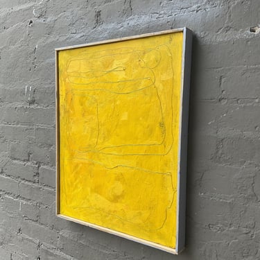 Framed Yellow Abstract