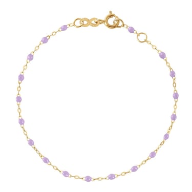 6.7" Classic Gigi Bracelet - Lilac + Yellow Gold