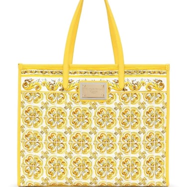 Dolce &amp; Gabbana Women Majolica-Print Large Shopper Bag