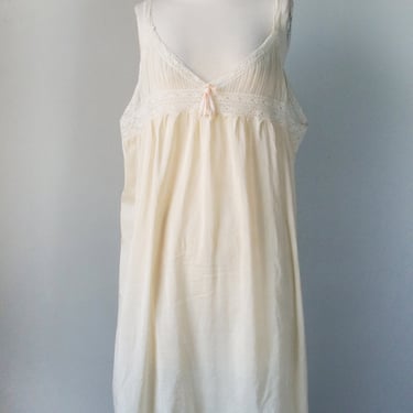 1920s Teddy Lace Cotton Chemise Step In Slip M 