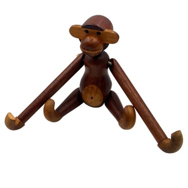 Kay Bojesen Jointed Monkey Toy Danish Modern Teak