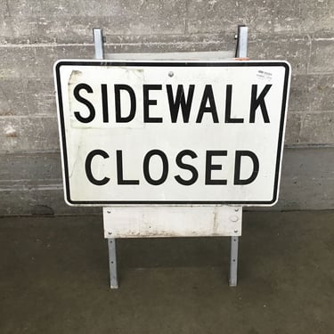 Fold Up Sidewalk Closed Sign (Seattle)