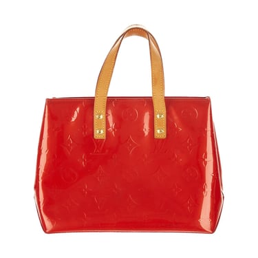 Louis Vuitton Red Monogram Vernis Top Handle Bag