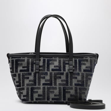 Fendi Ff Chenille Minibag Roll Mini Dark Blue Women