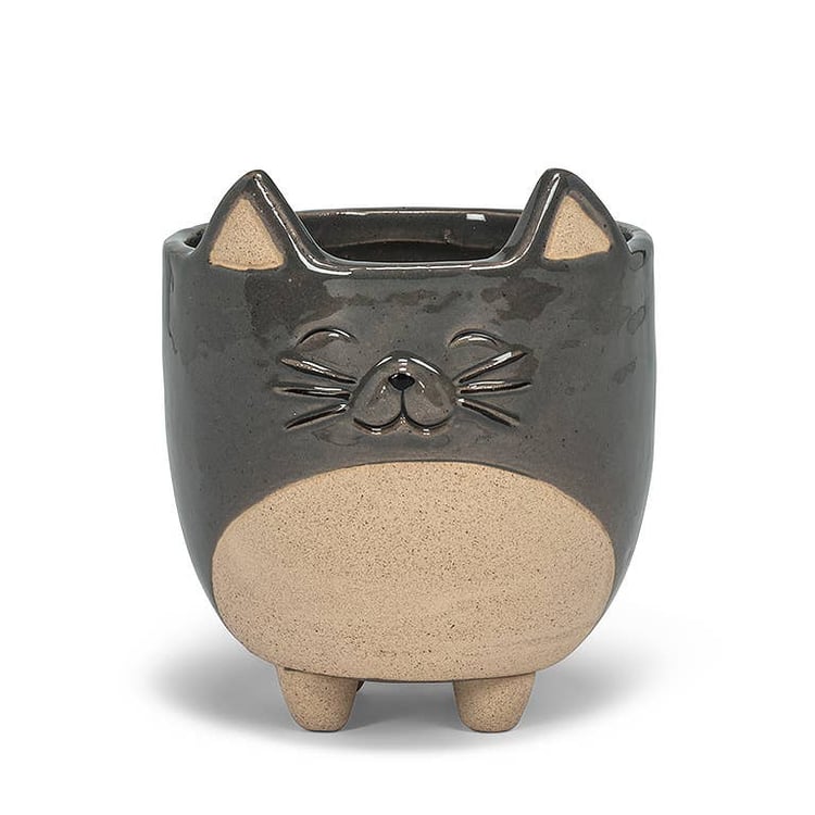 Lg Cat on Legs Planter-5&quot;H-871