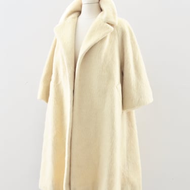1950's Cream Mohair Lilli Ann Coat