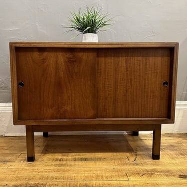 1960s Walnut Record Cabinet by Lane. ** please note dimensions**