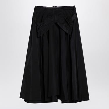 Maison Margiela Black Taffeta Skirt Women