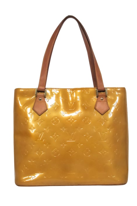 Lexington patent leather handbag Louis Vuitton Yellow in Patent