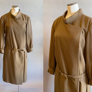 1980s Nina Ricci Dress / Vintage Skort / Romper Dress / Nina Ricci Boutique For Marshall Fields And Company / Size Medium Size Large /  M/L 