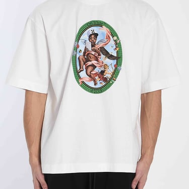 Off White Men Fresco Oval T-Shirt